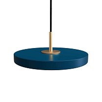 Asteria Micro Petrol Blue w. Dim 15 x 5,7cm, 2.7m cordset
