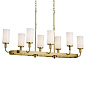 Vetivene 8 Light Linear Chandelier Natural Brass люстра 52453NBR Kichler — фото 7