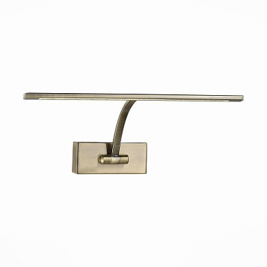 подсветка для картин с изогнутой планкой и основанием цвета бронзы