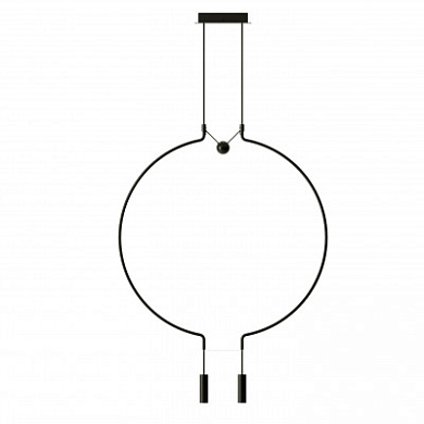 SPLIAIM2NENELED Axolight Liaison M2 SP LED средняя дизайнерская люстра чёрный