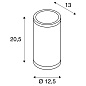 1000334 SLV ROX UP/DOWN QPAR111 WL alu IP44 уличный настенный светильник — фото 6