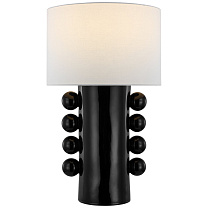 Tiglia Tall Table Lamp черный с льняным абажуром