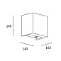 05-5956-Z5-Z5 настенный светильник Leds C4 Prime Square антрацит — фото 1