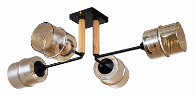 потолочный светильник с четырьмя плафонами