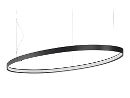 M03102.130.0510 Panzeri Zero ellipse подвесной светильник овальной формы черного цвета
