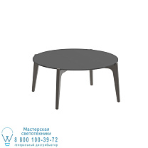 СТОЛИК TEA TIME Ø 75CM H40 БРОНЗА КЕРАМИЧЕСКИЙ ЧЕРНЫЙ Royal Botania