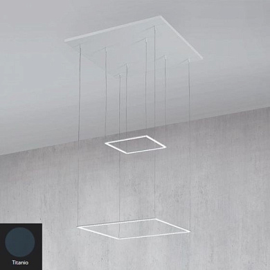 Cornice Icone Одинарный подвес квадратный Titanium i-c-0563