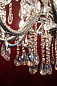 Sz Silver 18 Light Brass Crystal Chandelier люстра FOS Lighting SZ-Brass-SilverAntq-Honey-CH12+6