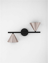 Oxide Coffee & Black Aluminium LED MR16/GU10 2x10 Watt 100-240Volt IP20 Bulb Excluded L:33.8 W:12 H:19.5 cm