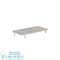 ALURA LOUNGE 160 ЛИТ СТОЛ 160X80X23CM БЕЛАЯ КЕРАМИЧЕСКАЯ СТОЛЕШНИЦА CEMENTO LUMINOSO Royal Botania