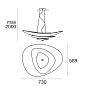 Moledro Подвесной светильник из светодиодного стекла Linea Light Group PID291671 — фото 3