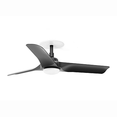 Faro Barcelona HEY RECESSED LED S вентилятор встраиваемый чёрный Ø900 3 лопасти