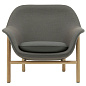 607012 Normann Copenhagen Drape Низкое кресло, Steelcut Trio 253 / Ультракожа 41599 / Дуб — фото 1