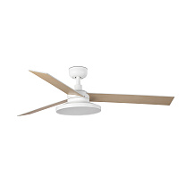 RUDDER TAK 3 L White/ash fan Wall Control black 3000K