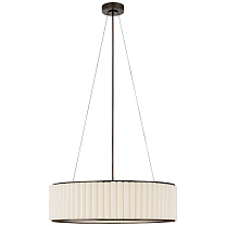 Palati Large Hanging Shade бронза с льняным абажуром