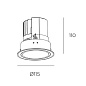 Sia Adjustable 115 Round Trim Leds C4 даунлайт — фото 2