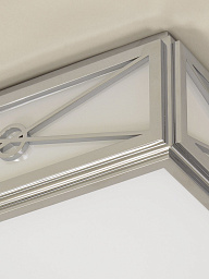 CL0254.CH Vaughan Twickenham потолочный светильник с LED-подсветкой и стеклянным рассеивателем в хромированной раме