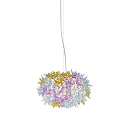 09260LV Kartell Bloom подвесная люстра с цветочным плафоном сиреневого оттенка