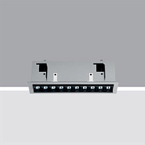 Laser Blade Adjustable 10 - cell Recessed frame - LED - Warm white - DALI dimmable power supply - WideFlood Beam 24.5W 1534.2lm - 3000K - CRI 95 - DALI-2