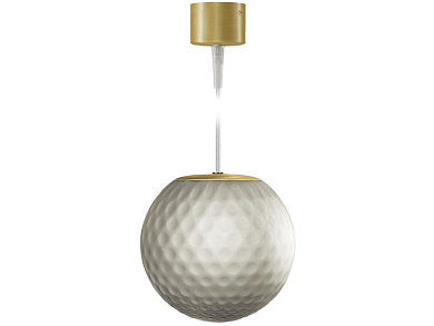 подвесной светильник с серым стеклянным плафоном