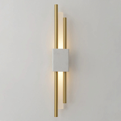 Бра Crystal Lux CARTA AP6W LED WHITE/BRASS