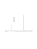 Triac Dimmable Sandy White Aluminum & Acrylic LED 56 Watt 220-240 Volt 3360Lm 3000K IP20 L: 120 W: 35 H: 200 cm