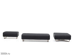 Sunray luke Садовая скамейка из ткани Minotti
