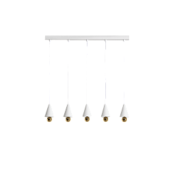 L0541202 CHERRY Petite Friture Подвесной светильник с пятью конусными плафонами