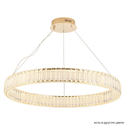MUSIKA SP70W LED GOLD Crystal Lux MUSIKA подвесная люстра с хрустальными кольцами в золотом исполнении