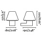 74432A-02 MISTU DARK GREY WALL LAMP 1XE27 MAX 15W настенный светильник Faro barcelona — фото 3