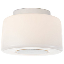 Acme Small Flush Mount полированный никель с белым стеклом