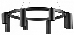 LR018374874 Lightstar Rullo подвесной светильник с цилиндрическими плафонами черного цвета