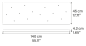R05L14 1000 Lodes RECTANGULAR CANOPY 14 LIGHTS FOR CLUSTERS 140X45CM MATT WHIT Основание подвесного светильника белый — фото 1