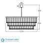 Three Tier Drum люстра Bella Figura CL448 75 CLEAR