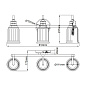 Настенный светильник Swell Quoizel QZ-SWELL3-BB-BATH шлифованная латунь — фото 5