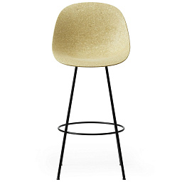 609243 Normann Copenhagen Mat Барный стул 75 см, конопляный / черный