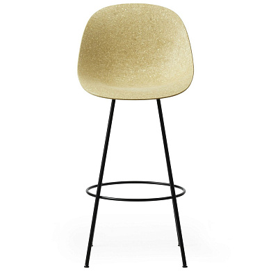 609243 Normann Copenhagen Mat Барный стул 75 см, конопляный / черный