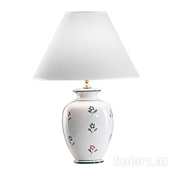 731.70K Kolarz Nonna настольная лампа с коническим абажуром, белая