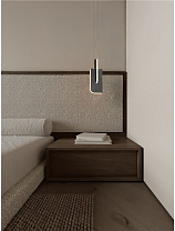 Triac Dimmable Silver Gray Metal & Acrylic LED 9Watt 220-240Volt 380Lm IP20 3000K L:15 W:15 H:200 cm