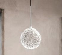 SOSPENSIONE 20W 3000K BIANCO- SFERA  ROSA