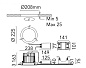 Leila Flos Outdoor Встраиваемый спот круглый белый f-o-0916 — фото 1