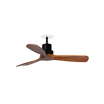 LANTAU S RECESSED black/walnut fan TUYA