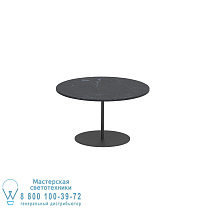 СТОЛИК BUTLER Ø60CM H35CM АНТРАЦИТОВАЯ КЕРАМИКА NERO MARQUINA Royal Botania