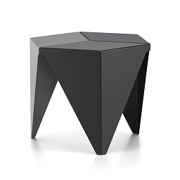 20130505 Vitra Prismatic Журнальный столик серый многоугольный, тёмный оттенок