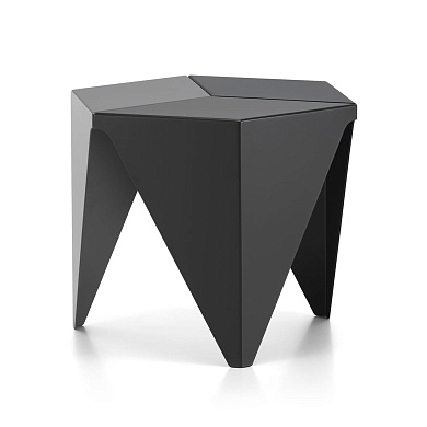 20130505 Prismatic Vitra Журнальный столик серый многоугольный, тёмный оттенок