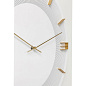 52052 Настенные часы Leonardo White/Gold Ø49см Kare Design