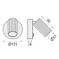 ACB Iluminacion Modrian 16/3951-10 Настенный Светильник Белый, LED GU10 1x8W, Регулируемый, С выключателем