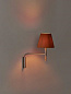 BC3WA05 Santa & Cole BC BC3; SATIN NICKEL WITH MOVEABLE ARM AND BEECH WOOD HANDLE TE Накладное бра оранжевый — фото 2