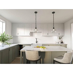 Merriam 8" 1 Light Pendant Black подвесной светильник 82366 Kichler