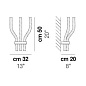 STARDUST AP 3 Vistosi Настенный светильник